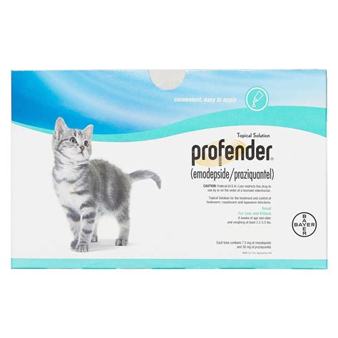 vermifuge chat pipette profender|profender dewormer for cats.